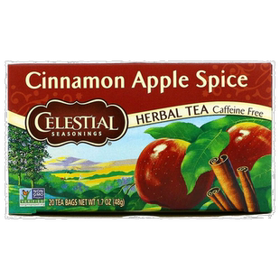 香港直发Celestial Seasonings花草茶肉桂苹果香辛料20包茶包