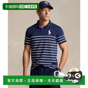 美国直邮 lauren 1h可退 ralph 针织上衣条纹网球 男士 Polo衫