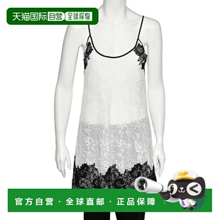自营Oscar De La Renta Monochrome Lace Slip Dress - white 美