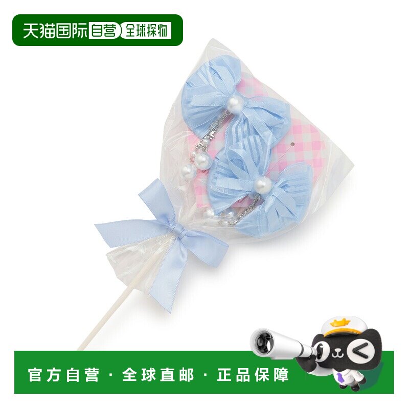日本直邮Mi-je品牌官方发货女童棒棒糖礼盒装蝴蝶结摇摆珍珠吊坠2