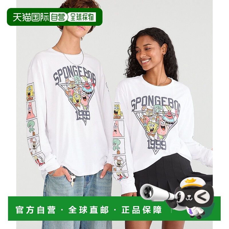 自营Aeropostale Spongebob X Long Sleeve 1999 Triangle Graphi