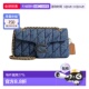 Coach蔻驰 牛仔布绗缝Logo磁锁单肩斜挎包 Tabby 女包 丹宁系列