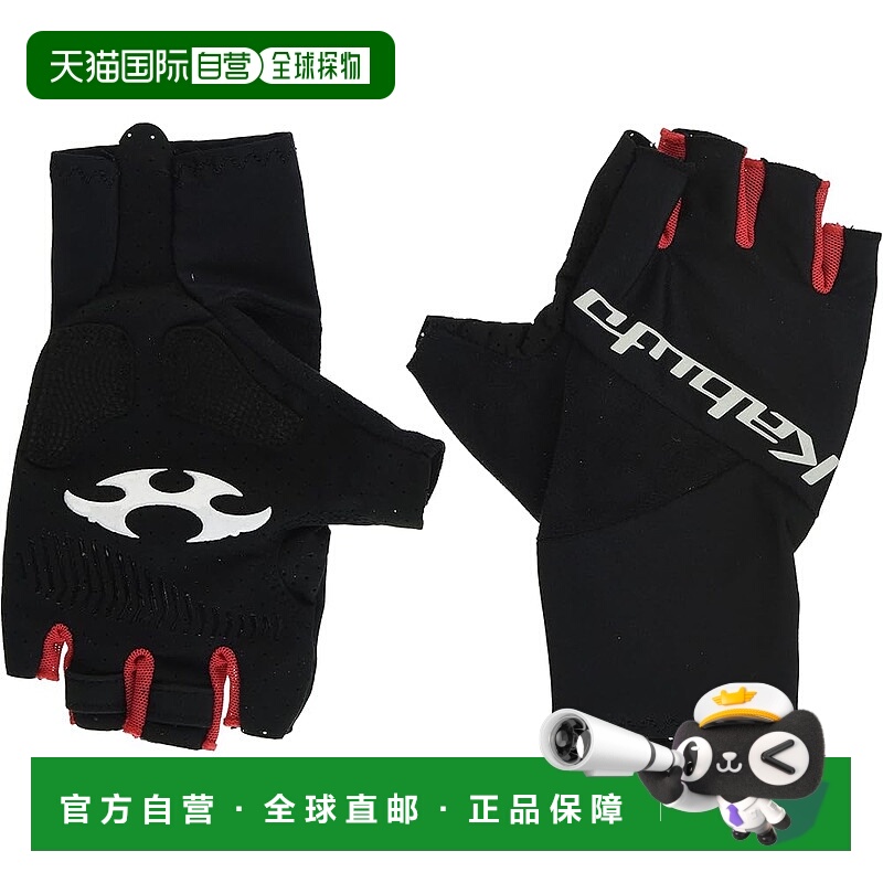 【日本直邮】Ogk Kabuto自行车骑行用半指手套PRG-8红黑S