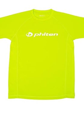 日本直邮phiten法藤 RAKU运动短袖衫  速干 酸橙色 S号