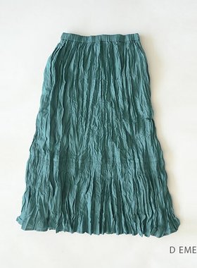 日本直邮 ICHI 印度棉裙下摆喇叭裙长裙长款女式