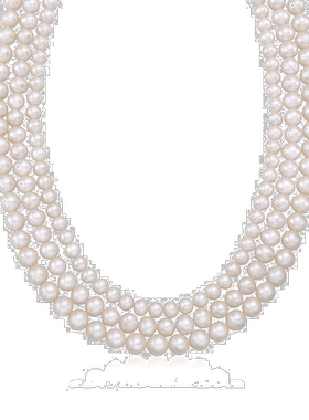Ross-Simons 5-8 毫米养殖珍珠 3 链纯银项链 18 英寸 【美国奥莱