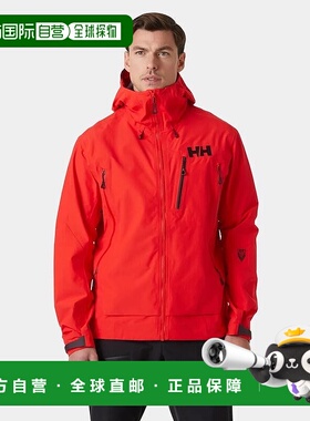 自营欧洲直邮Helly Hansen 男士红色聚酰胺Odin9Worlds3.0软壳面