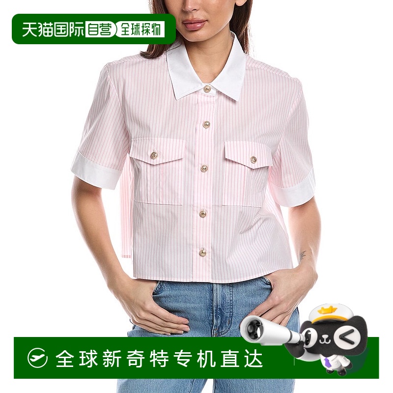 自营Generation Love Alida Pinstripe Shirt - white 【美国奥莱