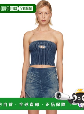 香港直邮Diesel 迪赛 女士 蓝色 M-Clarksvillex-C 抹胸上装 A148