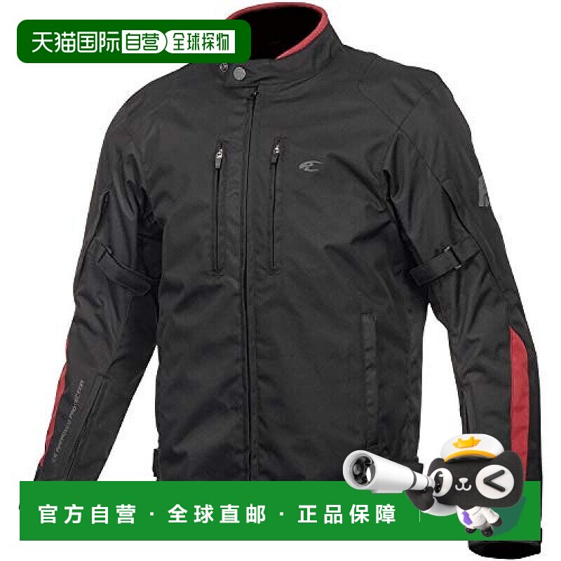 KOMINE摩托车服饰保暖冬季夹克黑色/红色M防水CE标准骑行