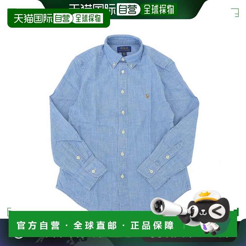 日本直邮Ralph Lauren 服装男士女士衬衫 M 10-12 棉蓝色 CORE RE
