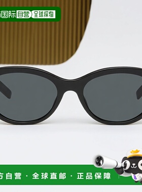 香港直邮潮奢 Saint Laurent 圣罗兰 女士 黑色 SL M148 太阳镜 S