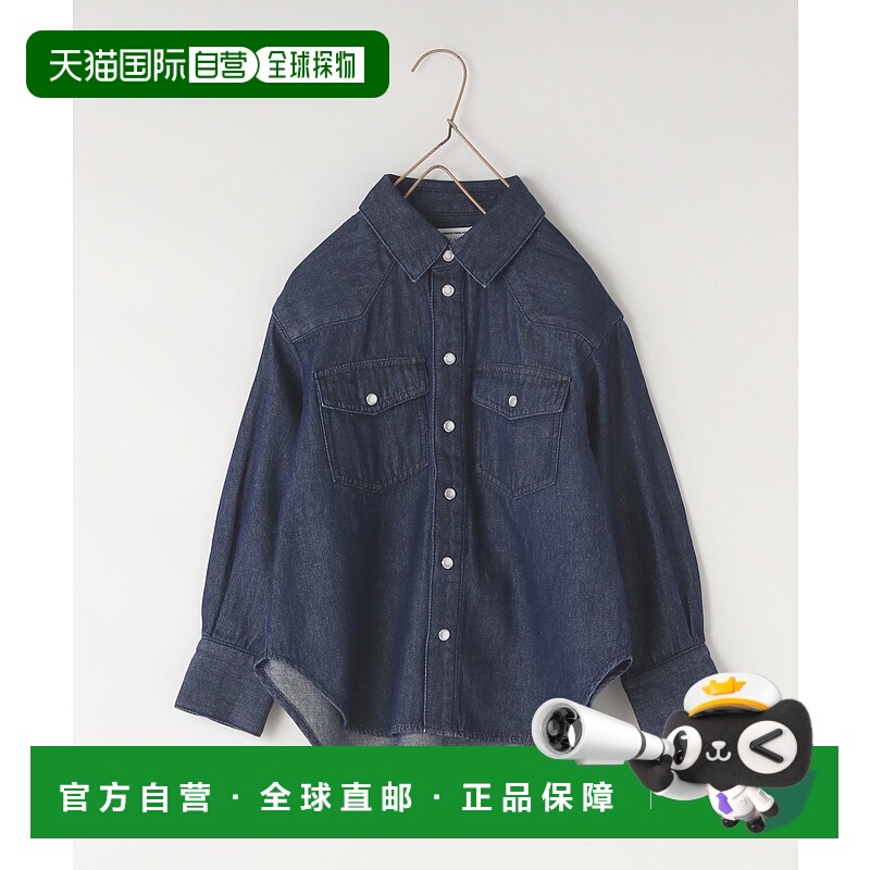1h可退 日本直邮LOWRYS FARM 儿童宽松水洗牛仔衬衫 573272