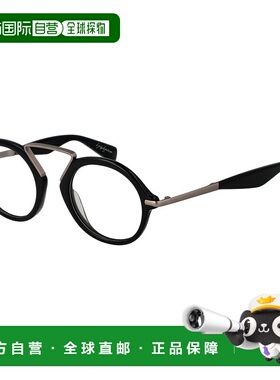 自营Yohji Yamamoto男式光学镜框-黑色 美国奥莱直发