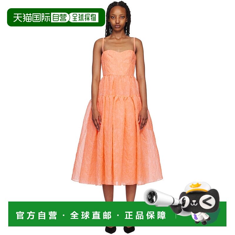 香港直邮潮奢 Erdem 女士 橙色 Abelia 连衣裙 SS232187