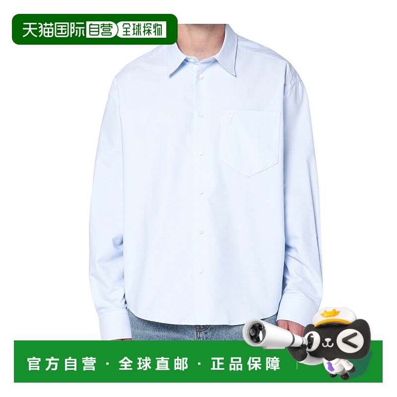 香港直邮Ami Paris 长袖衬衫 USH766CO0031.