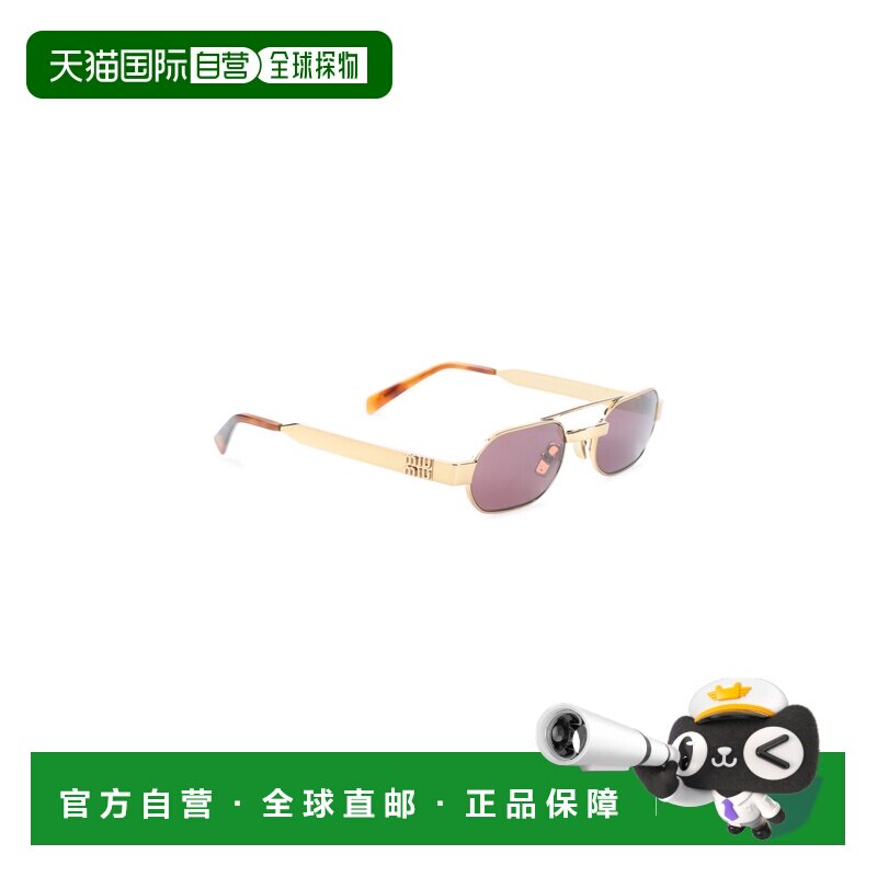 1h可退 香港直邮MIU MIU 女士太阳镜 0MUB52S7OE30Y AW2026 银色