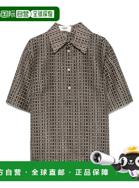 香港直邮FENDI 女士衬衫 FS8240AUP5F1RXA SS2025 灰色 Silk shir