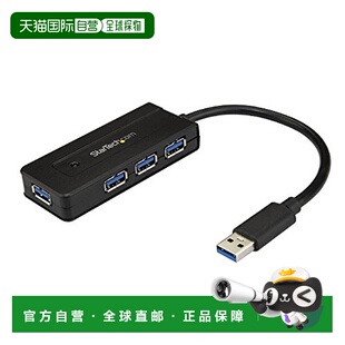 【日本直邮】StarTech.com USB3.0集线器4端口迷你便携带AC适配器