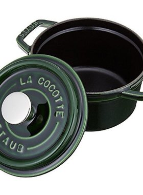 日本直邮Staub搪瓷锅家用陶瓷锅砂锅耐高温煲汤小型绿色40509-796