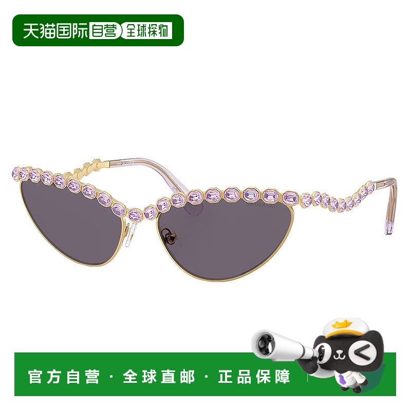 自营Swarovski  SK 7030 40361A 59mm Womens Cat-Eye Sunglasses