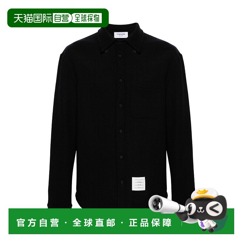 香港直邮Thom Browne 人字纹衬衫式长袖休闲夹克 MJT495AJ0160