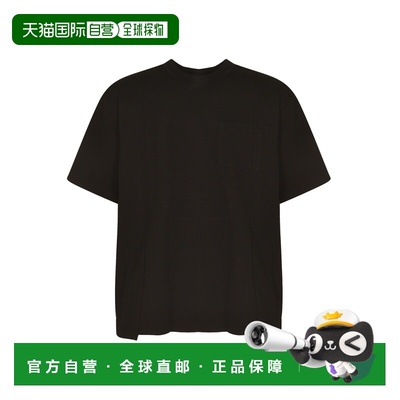 1h可退 香港直邮Sacai 男士 and Polos T恤黑色T恤 2503628M001