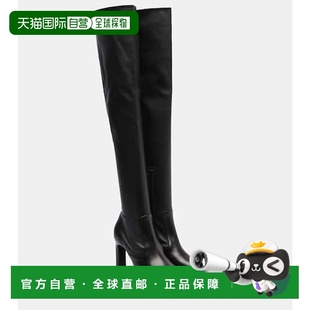 香港直邮TOTÊME 舒适时尚 女士 black黑色 皮质过膝靴子 1h可退