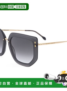 自营 Isabel Marant女式55毫米灰色太阳镜-灰金色 美国奥莱直发