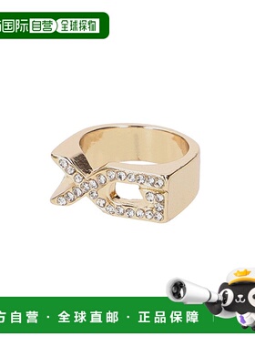 日本直邮X-girl 女士 XG logo 镶石戒指 潮流Y2K风 105254054008