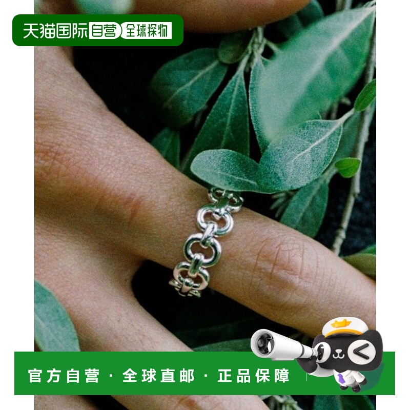 1h可退 日本直邮LIDNM 男士 RIPPLE波纹链条款式戒指 SILVER925 l