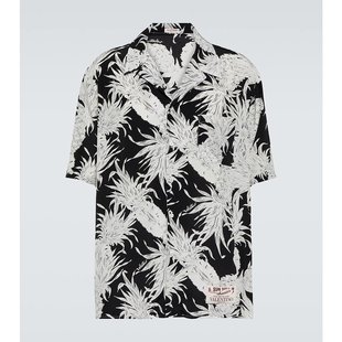 印花真丝保龄球衬衫 潮奢 男士 华伦天奴 000276 Valentino