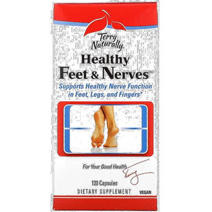 香港直发terry naturally健康足部和神经系统胶囊120粒保健品