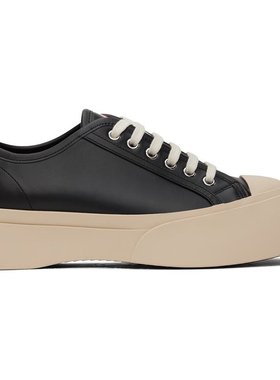 Marni|黑色纳帕皮革 Pablo 系带运动鞋