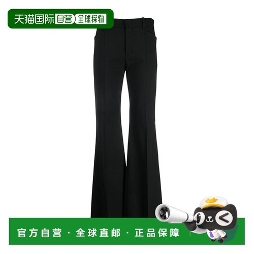 香港直邮Chloe 低腰休闲裤 C23WPA05062羊毛喇叭裤西装裤