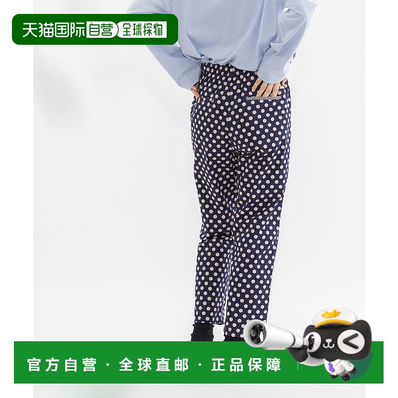 1h可退 日本直邮nop de nod 女士棉质面料松紧腰带修身长裤 25150