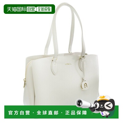 日本直邮FURLA 女士托特包 Outlet 产品 皮革 灰色 MINERVA L 托
