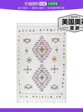 nuLOOM Jocelyn High-Low Textured Tribal Shag Tassel Area Rug