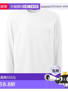 香港直邮CANADA GOOSE 男士T恤 1402MW25 AW2024 白色男装长袖