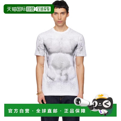 香港直邮Moschino 莫斯奇诺 男士 白色 Archive Body Artwork T恤