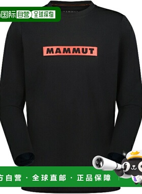 日本直邮MAMMUT QD 标志印花长袖T恤 AF 男士户外长袖T恤 1016010