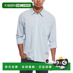 Linen Chambray Blend Shirt 美国奥莱直 自营FRAME blue Denim