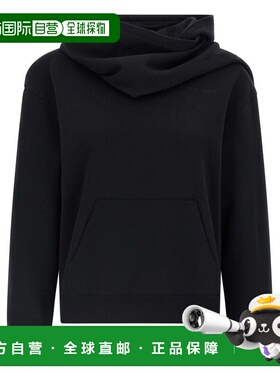 1h可退 香港直邮Courreges 女士 不對稱領口衛衣 325JHO047JS0234