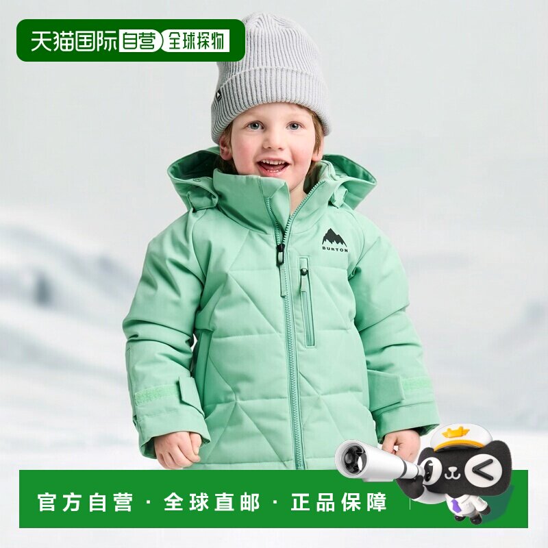 欧洲直邮Burton伯顿 Spindal男孩鼠尾草绿聚酯纤维防水保暖外套