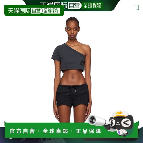 1h可退 香港直邮潮奢 Courreges 女士 灰色 Tuba T 恤 124JTO238J