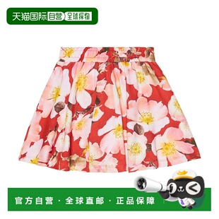 1h可退 香港直邮Molo 女童 Barbera 花朵棉质半身裙童装