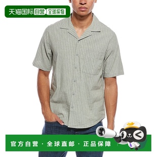 Blend Linen Vacation Shirt 美国奥莱 自营Onia green Stretch