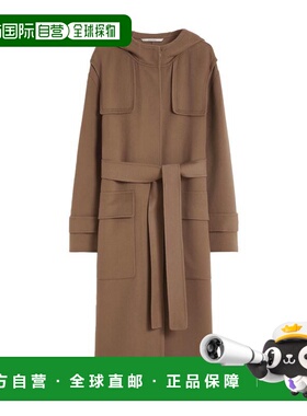 1h可退 香港直邮'S Max Mara 女士 RIMA 羊毛大衣 2529016013600-