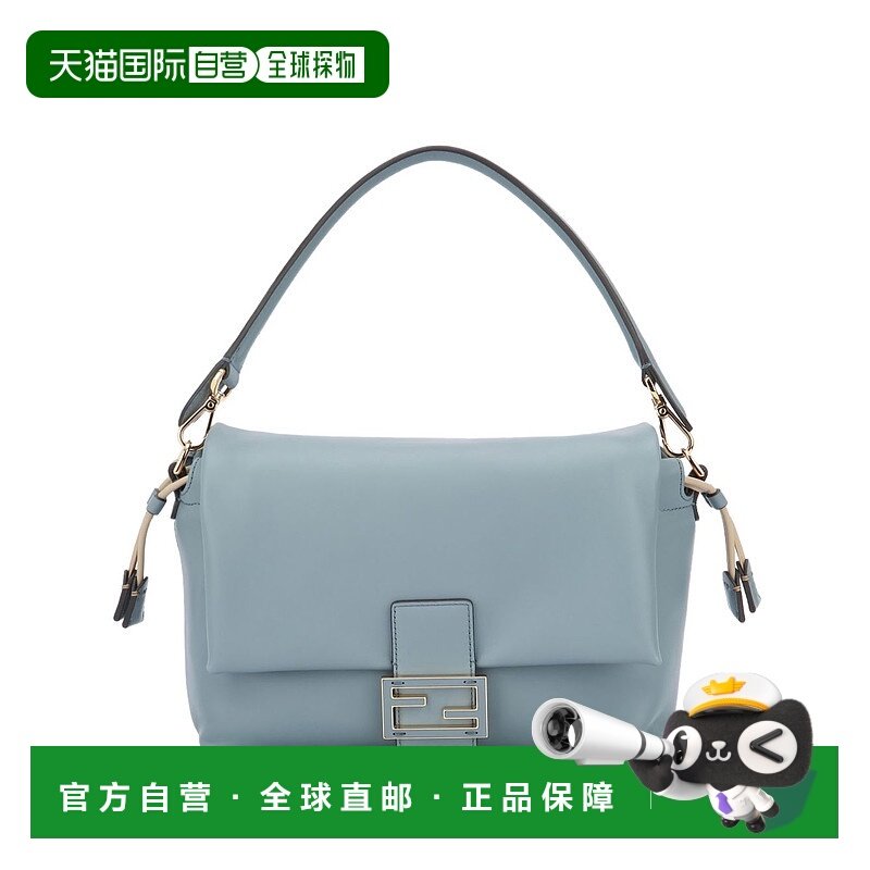 香港直邮FENDI 女士单肩包 8BR833AQ0DF1UJC SS2026 灰色 Fendi S