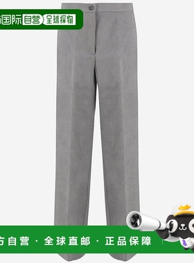 香港直邮PINKO 女士休闲裤 104805A2BPI53 SS2025 灰色阔腿裤